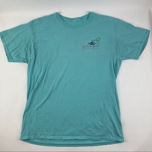 Girly Girl Tshirt Womens Teal Green Short Sleeve Crew Neck